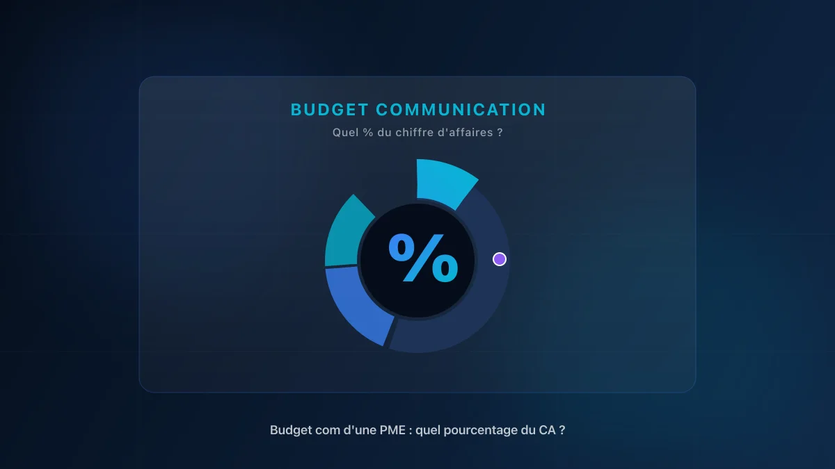 Budget communication d'une PME : répartition en pourcentage du chiffre d'affaires