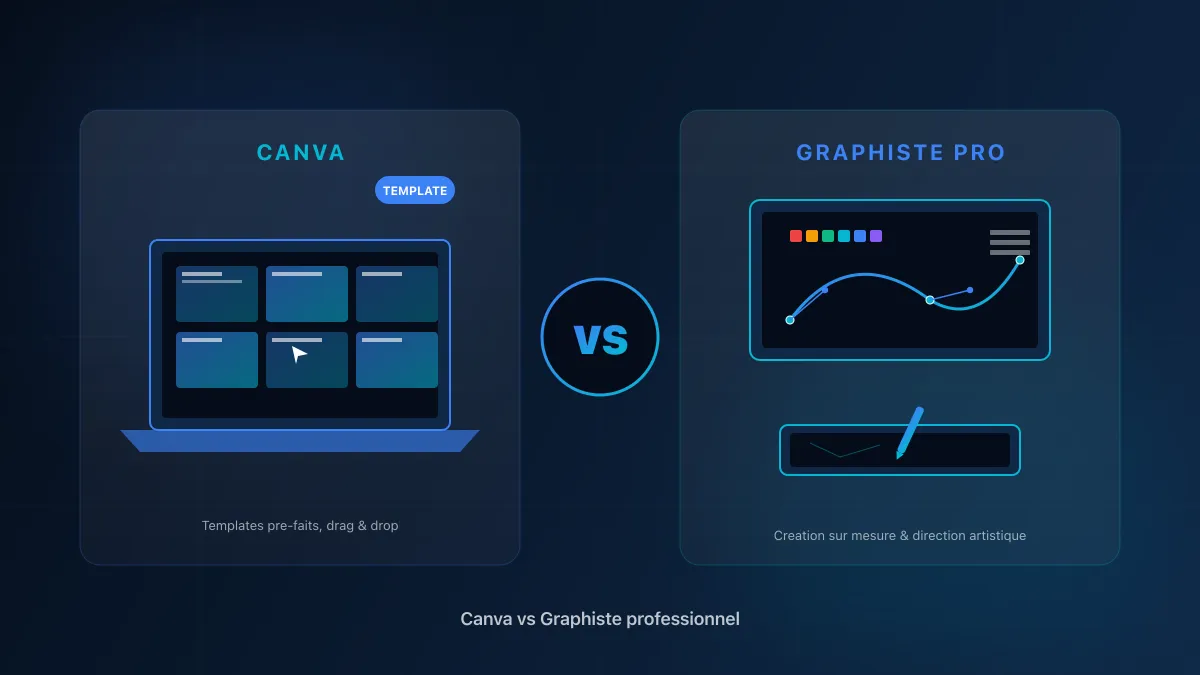 Canva vs graphiste professionnel : quand passer au pro