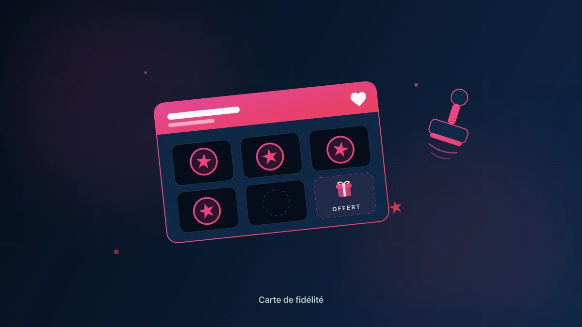 Carte de fidélité tamponnée et carte digitale wallet pour commerce local