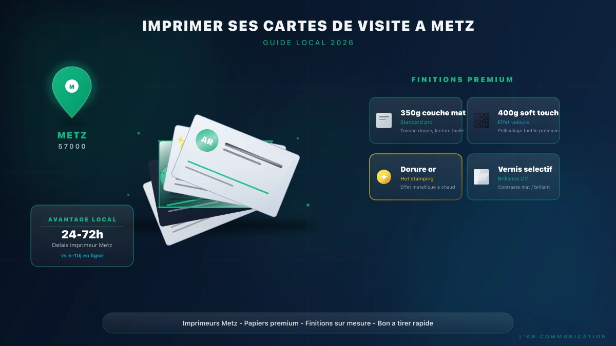 Imprimer ses cartes de visite à Metz : guide local 2026