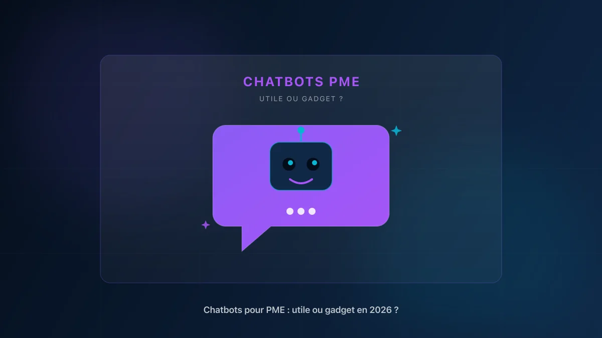 Chatbot pour PME en 2026 : widget de conversation sur un site web