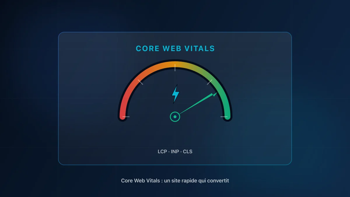 Core Web Vitals expliqués pour les dirigeants de PME : LCP, INP et CLS