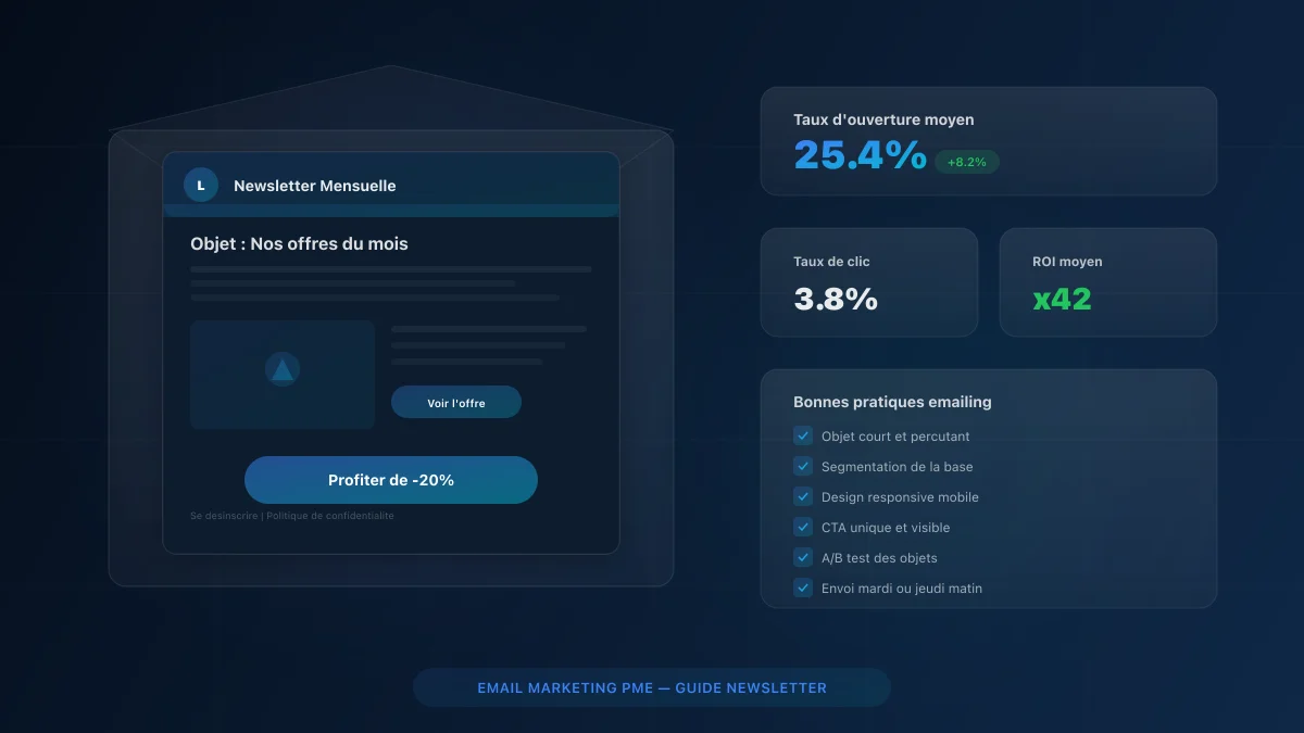 Email marketing PME : construire sa première newsletter