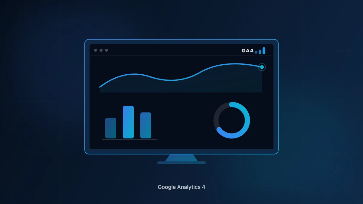 Tableau de bord Google Analytics 4 consulté par un dirigeant de PME