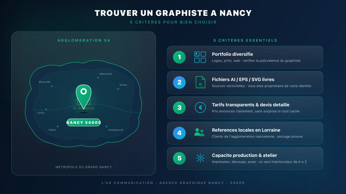 Trouver un graphiste à Nancy : guide complet 2026