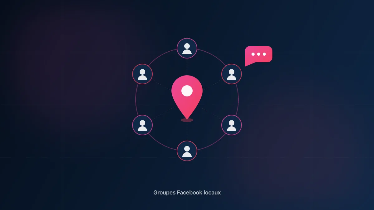 Commerçante répondant à une demande de recommandation dans un groupe Facebook local