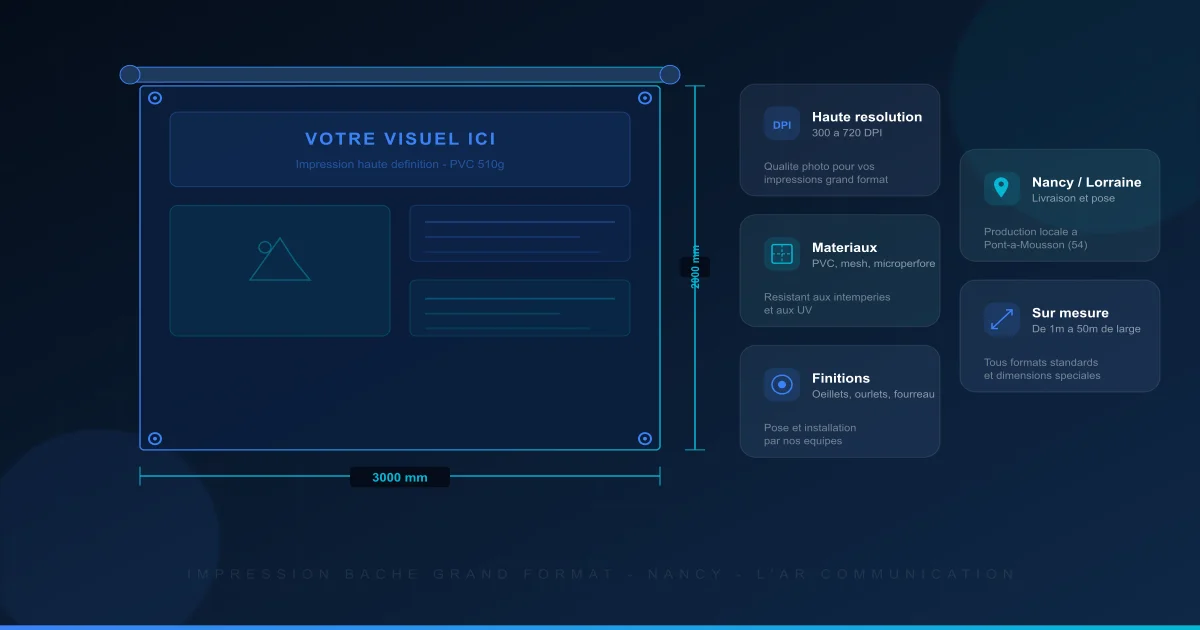 Impression bâche grand format Nancy