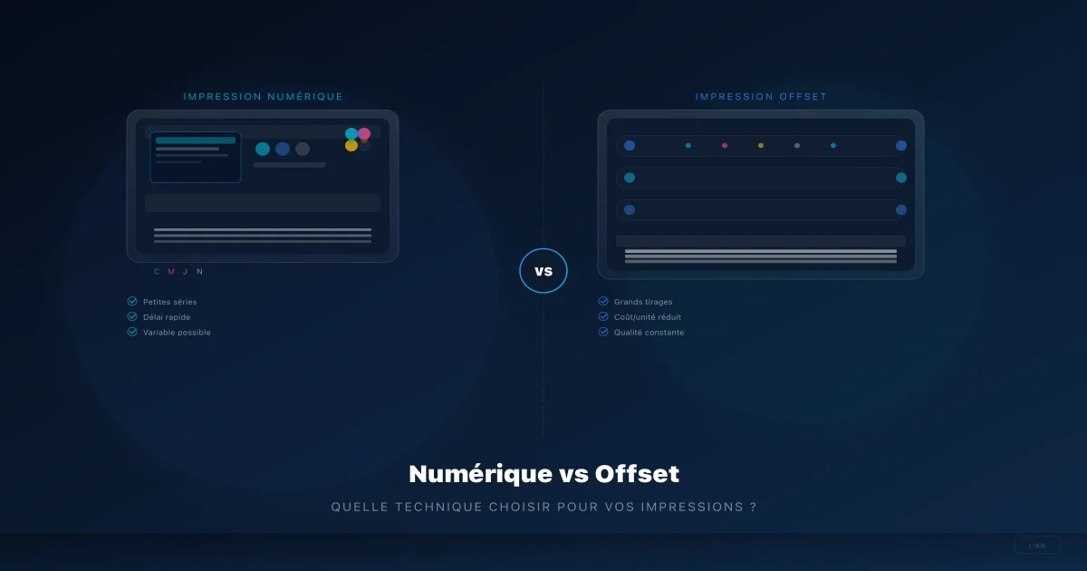 Impression numérique vs offset comment choisir