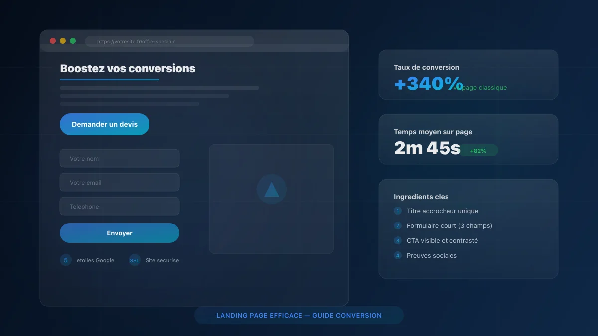 Landing page efficace : anatomie et bonnes pratiques