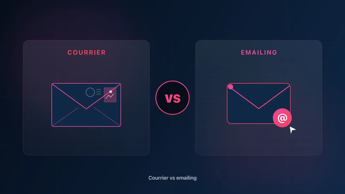 Courrier publicitaire papier et emailing côte à côte : le match du marketing direct