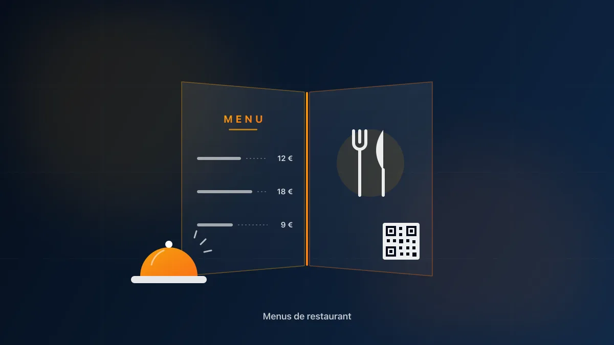 Impression de menus de restaurant : carte pelliculée, set de table, chevalet de table et menu du jour