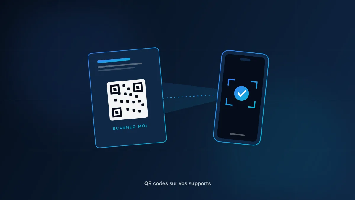QR code imprimé sur un flyer scanné avec un smartphone : le pont entre print et digital