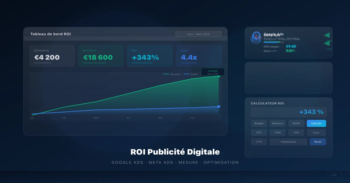Mesurer ROI publicité digitale