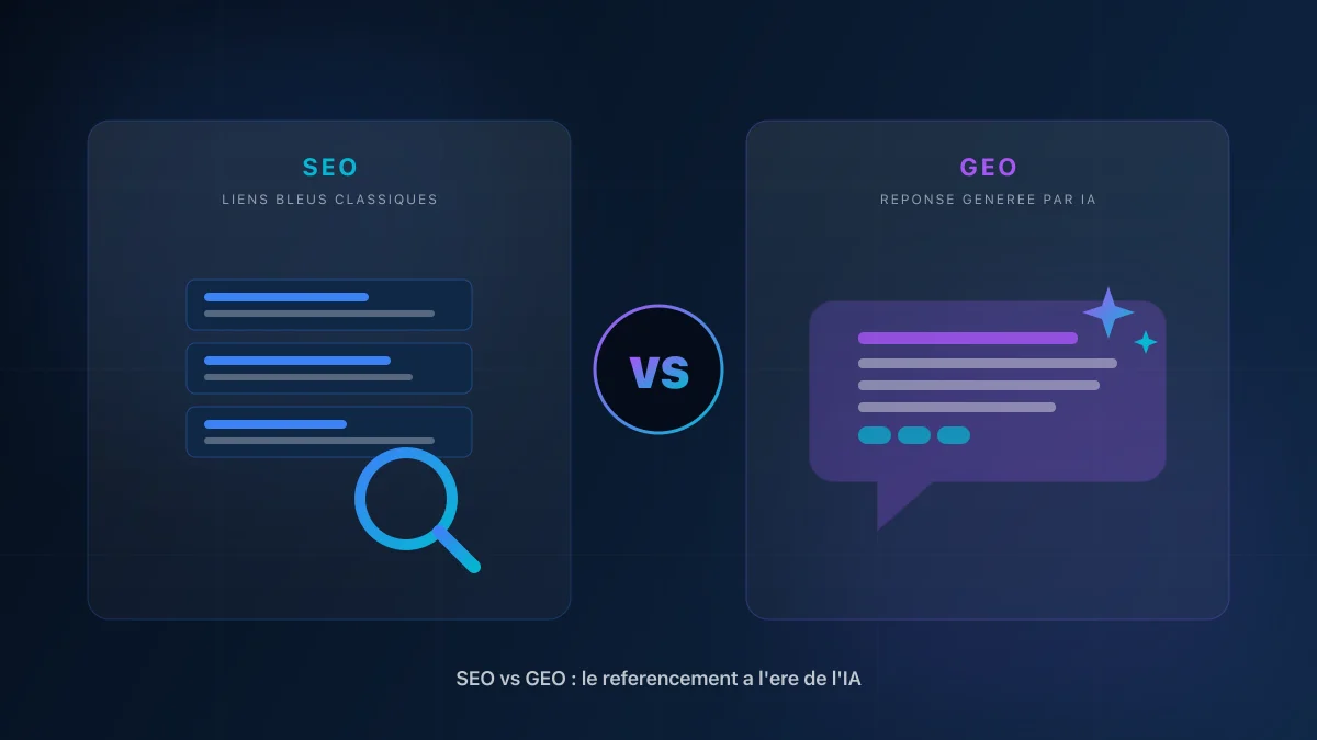SEO vs GEO : optimiser son site pour Google et pour les moteurs de réponse IA