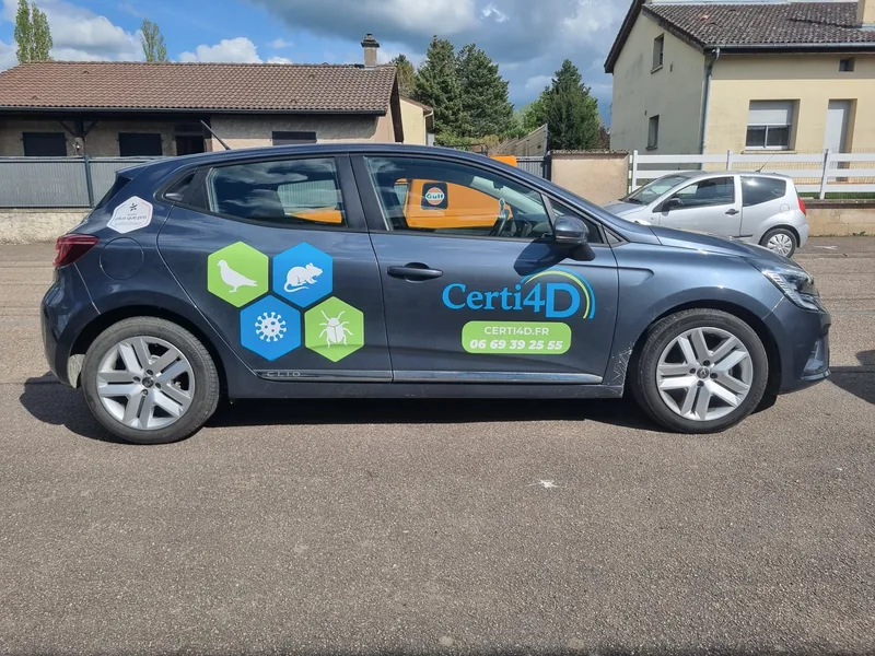 Marquage véhicule Certi4D latéral droit