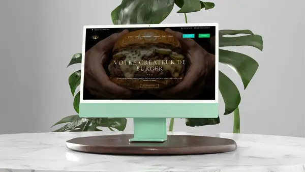 Site internet Octavius Burger Nancy - réalisé par L'AR Communication