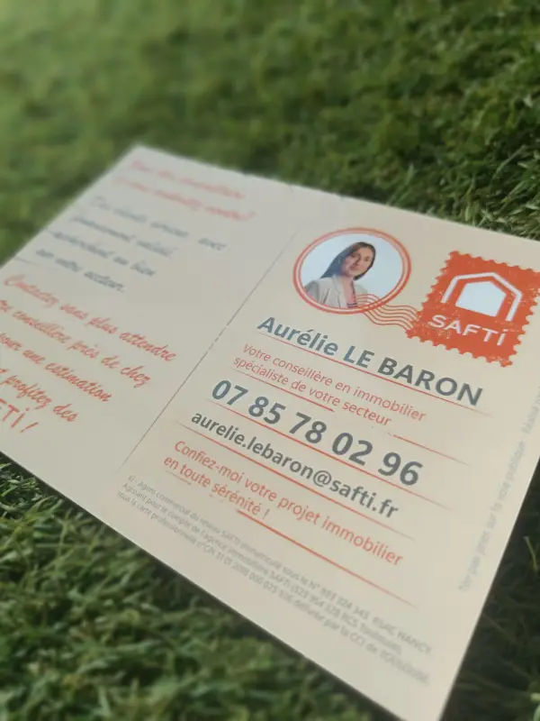 Carte postale SAFTI verso